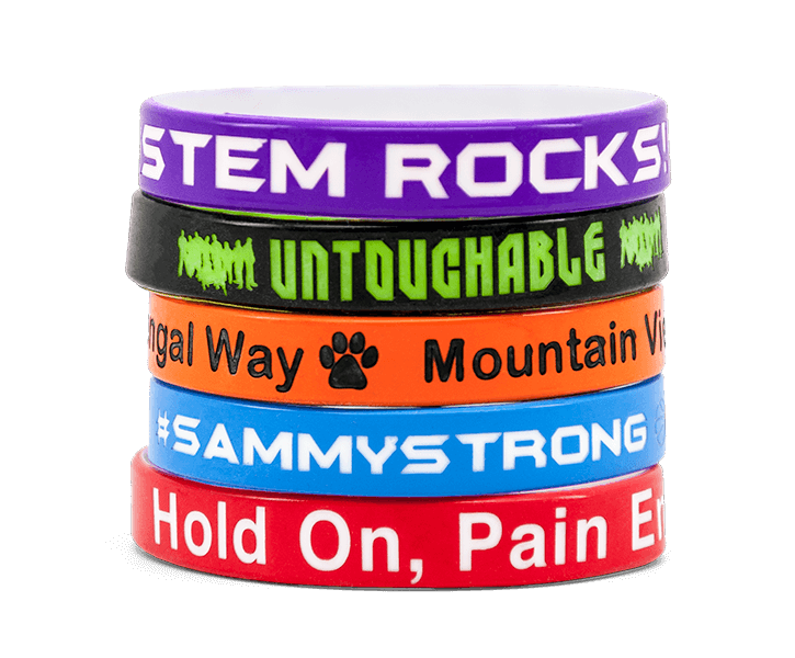 Color Coated Wristbands